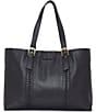 Lucky Brand Emma Leather Tote Bag, Color:Black - Image 1