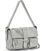 Lucky Brand Ezra Buckle Metallic Shoulder Bag, Color:Zinc - Image 4