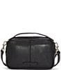 Color:Black - Image 2 - Feyy Leather Crossbody Bag