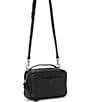 Color:Black - Image 4 - Feyy Leather Crossbody Bag