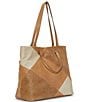 Color:Barley Patchwork - Image 4 - Jema Leather Patchwork Tote Bag