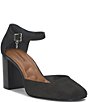Lucky Brand Kanira Suede Ankle Strap Pumps - Image 1