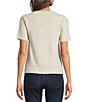 Lucky Brand Knit Argyle Design Round neck Short Sleeve Sweater Tee - Image 2