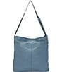 Color:Coronet Blue - Image 2 - Kora Leather Shoulder Bag