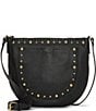 Color:Black - Image 1 - Kyla Studded Leather Crossbody Bag