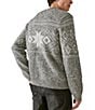 Color:Charcoal - Image 2 - Long Sleeve Nordic Intarsia Knit Sweater