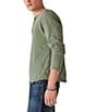 Color:Camouflage Green - Image 2 - Long Sleeve Slub Knit Henley T-Shirt