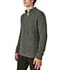 Color:Charcoal Heather - Image 3 - Long Sleeve Tweed Wool-Blend Sweater
