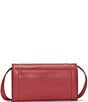 Color:Red - Image 2 - Love Leather Crossbody Bag