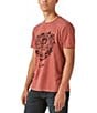 Color:Fired Bright Red - Image 3 - Lucky Workwear Graphic T-Shirt