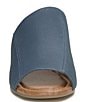 Color:Light Blue - Image 5 - Malenka Leather Asymmetrical Slip On Wedge Sandals