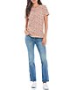 Color:Glass Mount - Image 3 - Mid Rise Sweet Straight Leg Ankle Length Stretch Denim Jeans