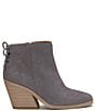 Color:EXCALIBUR - Image 2 - Mikasi Suede Lace-Up Booties