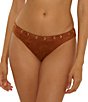 Lucky Brand Montauk Stretch Sueded Moderate Coverage Hipster Swim Bottom - Image 1