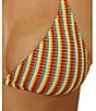 Lucky Brand Ocean Wave Pucker Texture Triangle Swim Top & Tie Side Hipster Swim Bottom - Image 4