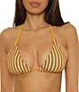 Lucky Brand Ocean Wave Pucker Texture Triangle Swim Top - Image 1