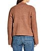 Lucky Brand Point Collar Long Sleeve Button Down Sweater, Color:Brown - Image 2