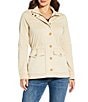 Lucky Brand Point Collar Long Sleeve Drawstring Waist Patch Pocket Button Front Utility Jacket, Color:Wood Wash - Image 2