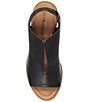 Color:Black - Image 6 - Rhazy Leather Slingback Heels