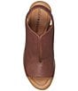 Color:Ark Brown - Image 6 - Rhazy Leather Slingback Heels