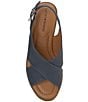 Color:Navy Blazer - Image 6 - Rhidlee Leather Heel Slingback Sandals