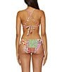 Lucky Brand Seville Color Block Printed Over The Shoulder Swim Top, Color:Multi - Image 2