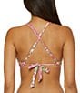 Lucky Brand Seville Color Block Printed Over The Shoulder Swim Top, Color:Multi - Image 4