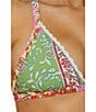 Lucky Brand Seville Color Block Printed Over The Shoulder Swim Top, Color:Multi - Image 6