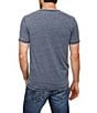 Color:American Navy - Image 2 - Short Sleeve Burnout V-Neck T-Shirt