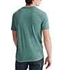Color:June Bug - Image 2 - Short Sleeve Button Notch Neck Venice Burnout T-Shirt