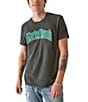 Color:Jet Black - Image 1 - Short Sleeve Gothic Lucky T-Shirt