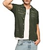 Lucky Brand Short Sleeve Granny Square Button Down Sweater - Image 1