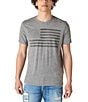 Color:Grey - Image 1 - Short Sleeve USA Flag T-Shirt