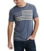 Color:American Navy - Image 1 - Short Sleeve USA Flag T-Shirt