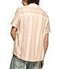 Lucky Brand Striped Short Sleeve Linen-Blend Shirt - Image 2