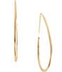 Color:Gold - Image 2 - Threader Hoop Earrings