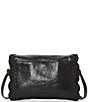 Color:Black - Image 2 - Toni Woven Detail Leather Crossbody Bag