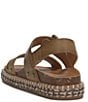 Color:Breen - Image 4 - Umora Espadrille Leather Platform Sandals