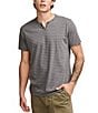 Color:Multi - Image 1 - Venice Short Sleeve Burnout Stripe T-Shirt
