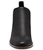 Color:Black - Image 5 - Victorey Leather Block Heel Western Booties