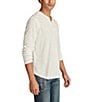 Lucky Brand Weekend Henley Neck Long Sleeve Slub Jersey T-Shirt, Color:Bright White - Image 3