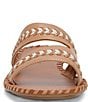 Color:Tan Lamb - Image 5 - Zanora Leather Banded Flat Sandals