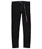 Color:Black - Image 1 - Big Girls 7-16 Zoe Mid-Rise Stretch Skinny Jeans