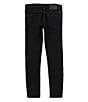 Color:Black - Image 2 - Big Girls 7-16 Zoe Mid-Rise Stretch Skinny Jeans