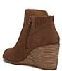 Color:Roasted - Image 4 - Zorla Suede Wedge Booties