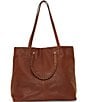 Lucky Brand Lucky Jema Leather Tote Bag, Color:Whiskey - Image 1