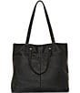 Color:Black - Image 2 - Lucky Jema Leather Tote Bag