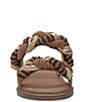Color:Natural Multi - Image 5 - Kabrina Braided Two Band Flat Sandals