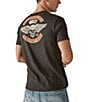 Color:Jet Black - Image 1 - Lucky Short Sleeve Brand Aces Over Eights Graphic T-Shirt