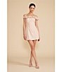 Lucy Paris 3D Primrose Off-The-Shoulder Mini Sheath Dress, Color:Blush - Image 5